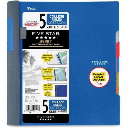 Mead College Ruled Subject Notebooks (06326)