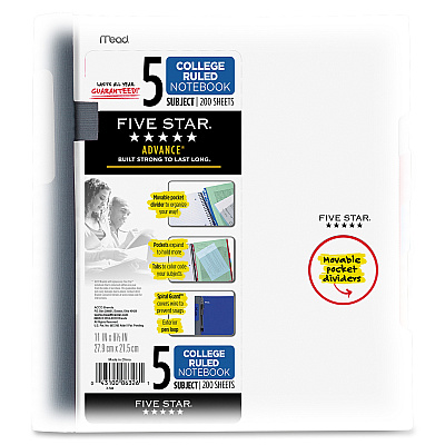 Mead College Ruled Subject Notebooks (MEA06326)