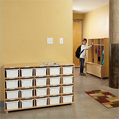 TrueModern TrueModern 20-Cubbie Bins Storage (17160JC)