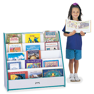 Jonti-Craft Rainbow Accents Laminate 5-shelf Pick-a-Book Stand (3514JCWW112)