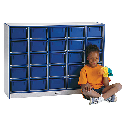 Jonti-Craft Rainbow Accents Cubbie Mobile Storage (4025JCWW180)