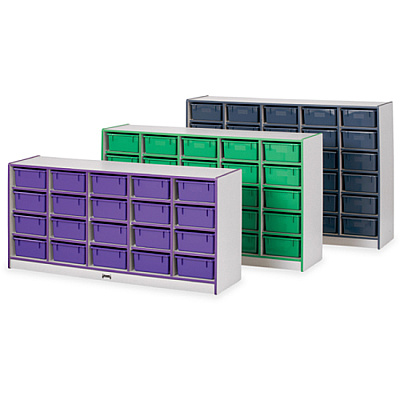 Jonti-Craft Rainbow Accents Cubbie Mobile Storage (4030JCWW112)