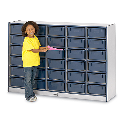 Jonti-Craft Rainbow Accents Mobile Tub Bin Storage (4031JCWW003)