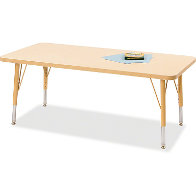 Jonti-Craft Berries Elementary Maple Top/Edge Rectangle Table (6478JCE251)