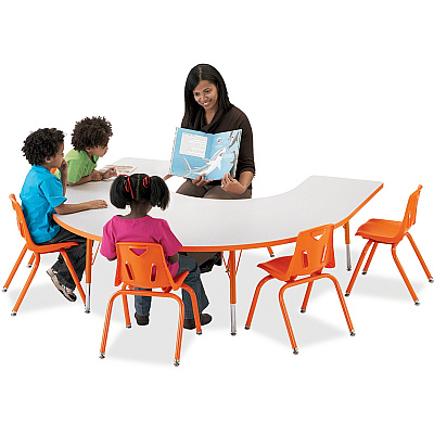 Jonti-Craft Berries Elementary Height Prism Edge Horseshoe Table (6445JCE119)