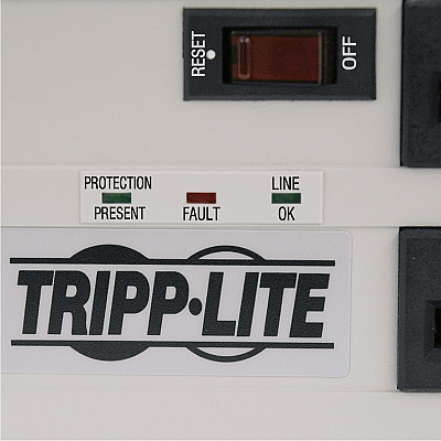 Tripp Lite Isobar 6-Outlet Surge Protector, 6 ft. Cord with Right-Angle Plug, 3330 Joules, Diagnostic LEDs, Metal Housing (ISOBAR6ULTRA)