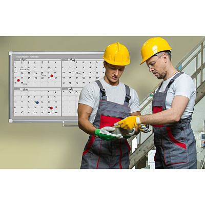 MasterVision 4-Month Magnetic Dry-Erase Planner (BVCGA05105830)