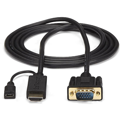 StarTech 3ft Hdmi To Vga Active Converter Cable (HD2VGAMM3)