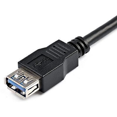 StarTech 2m Black Superspeed Usb 3.0 Extension Cable - 5gbps - A To A - Male To Female Usb 3.0 Extender Cable - Usb 3.0 Extension Cord - 2 Meter (USB3SEXT2MBK)