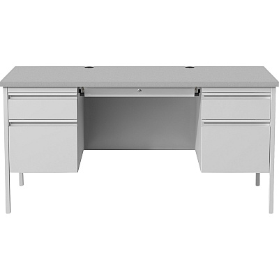 Lorell Fortress Series Double-Pedestal Desk (LLR60935)