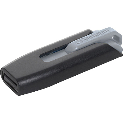Verbatim 256GB Store 'n' Go V3 USB 3.2 Gen 1 Flash Drive - Gray (49168)