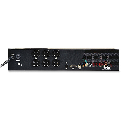 Tripp Lite SmartPro 120V 1kVA 700W Line-Interactive Sine Wave UPS, 2U Rack/Tower, LCD, USB, DB9, 6 Outlets (TRPSMC10002URM)