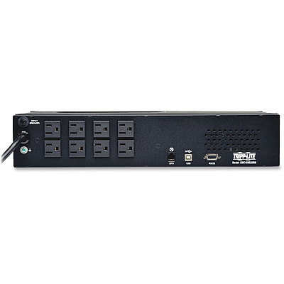 Tripp Lite SmartPro 120V 1.5kVA 1kW Line-Interactive Sine Wave UPS, 2U Rack/Tower, LCD, USB, DB9, 8 Outlets (SMC15002URM)