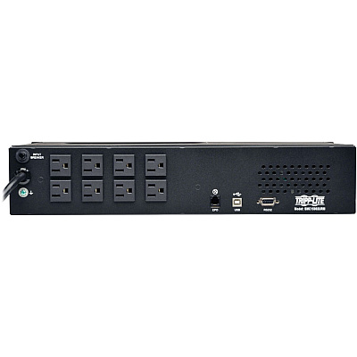 Tripp Lite SmartPro 120V 1.5kVA 1kW Line-Interactive Sine Wave UPS, 2U Rack/Tower, LCD, USB, DB9, 8 Outlets (SMC15002URM)