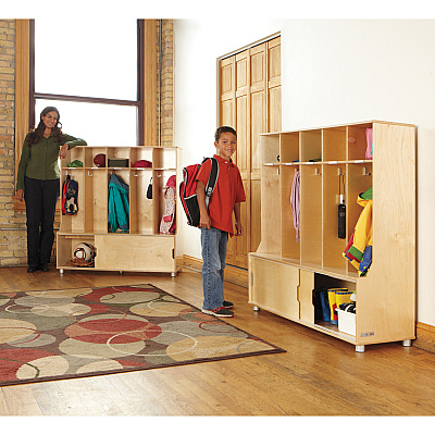 Jonti-Craft TrueModern 5-space Metal Coat Hook Cubbie Locker (1720JC)