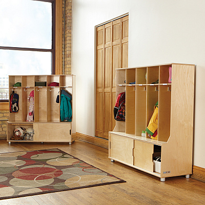 Jonti-Craft TrueModern 5-space Metal Coat Hook Cubbie Locker (1720JC)