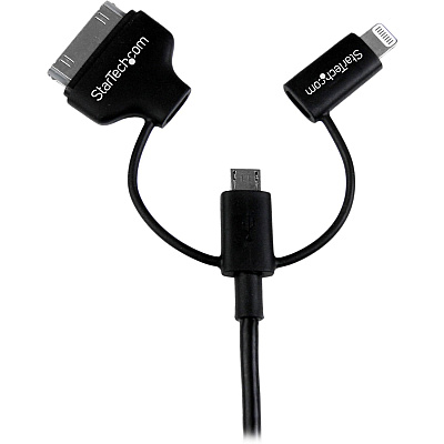 StarTech 1m Lightning/dock/micro Usb To Usb Cable (LTADUB1MB)