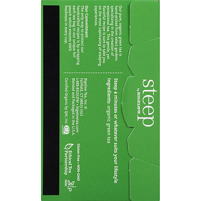 Bigelow Organic Pure Green Tea Bag (BTC17703)