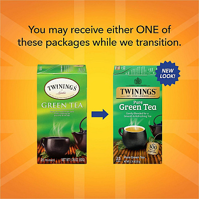 TWININGS 100% Natural Green Tea Bag (TWG09187)