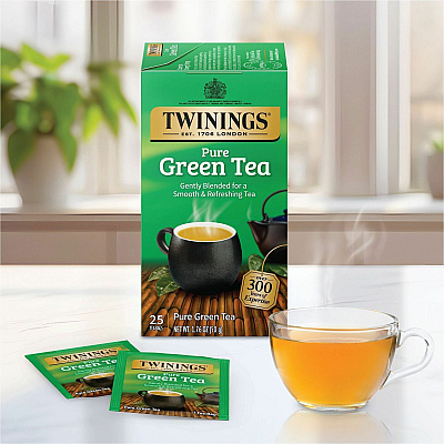 TWININGS 100% Natural Green Tea Bag (TWG09187)