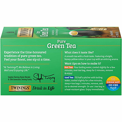TWININGS 100% Natural Green Tea Bag (TWG09187)