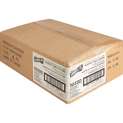 Genuine Joe Plastic Round Tablecovers (GJO10330CT)
