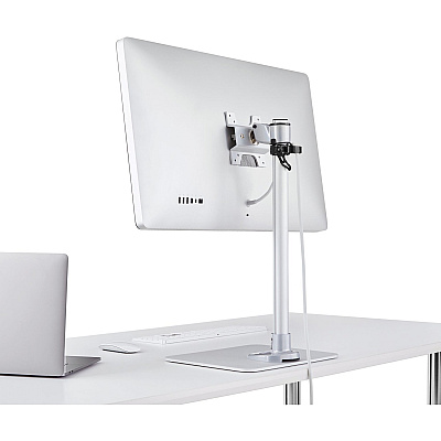 StarTech Monitor Stand - Single - Desktop, Silver (ARMPIVSTND)