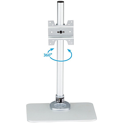StarTech Monitor Stand - Single - Desktop, Silver (ARMPIVSTND)