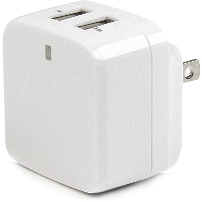 StarTech Dual Port Usb Wall Charger 17w / 3.4a (USB2PACWH)