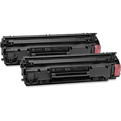 HP 83A (HEWCF283AD) Original Laser Toner Cartridge - Dual Pack - Black - 2 / Carton