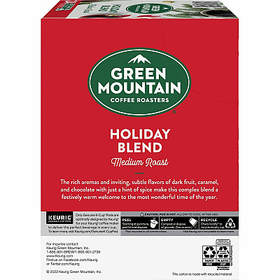 Green Mountain Coffee Roasters K-Cup Holiday Blend Coffee (GMT6204)