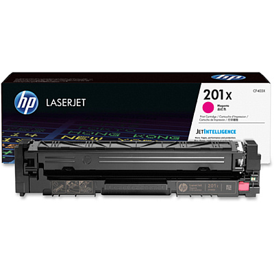HP 201X (HEWCF403X) Original High Yield Laser Toner Cartridge - Single Pack - Magenta - 1 Each
