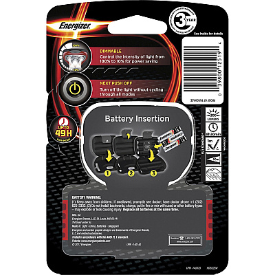 Energizer Vision HD LED Headlamp (EVEHDB32E)