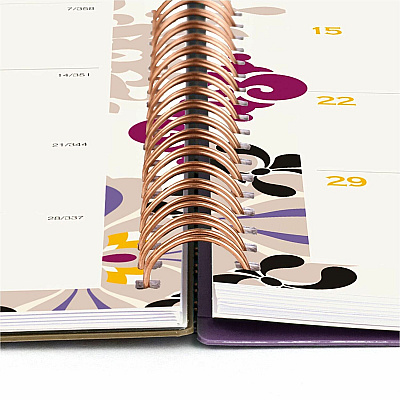 Cambridge Vienna Weekly/Monthly Appointment Book, Geometric Artwork, 11 x 8.5, Purple/Tan Cover, 12-Month (Jan to Dec): 2026 (122905)