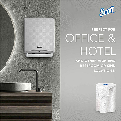 Scott Pro High-Capacity Hard Roll Towels with Elevated Design and Absorbency Pockets (KCC25702)
