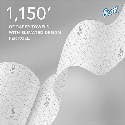 Scott Pro High-Capacity Hard Roll Towels with Elevated Design and Absorbency Pockets (KCC25702)