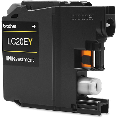 Brother Genuine LC20EY INKvestment Super High Yield Yellow Ink Cartridge