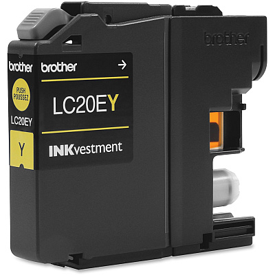 Brother Genuine LC20EY INKvestment Super High Yield Yellow Ink Cartridge
