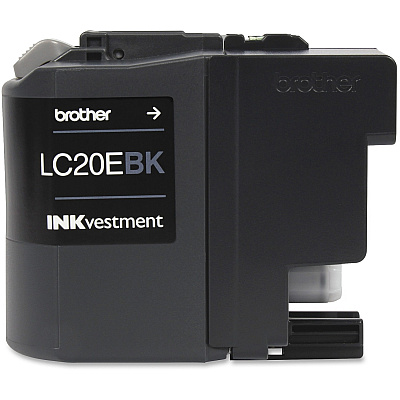 Brother Genuine LC20EBK INKvestment Super High Yield Black Ink Cartridge