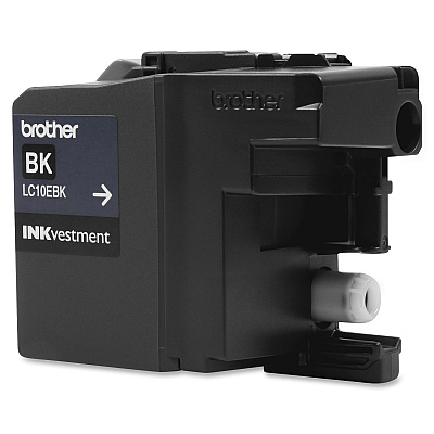 Brother Genuine LC10EBK INKvestment Super High Yield Black Ink Cartridge