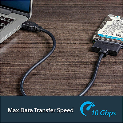 StarTech Usb 3.1 (10gbps) Adapter Cable For 2.5in Sata Ssd/hdd Drives - Supports Sata Iii (6 Gbps) - Usb Powered Cable-style Adapter - Uasp Support (USB312SAT3CB)