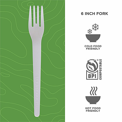 Eco-Products 6" Plantware High-heat Forks (ECOEPS012)