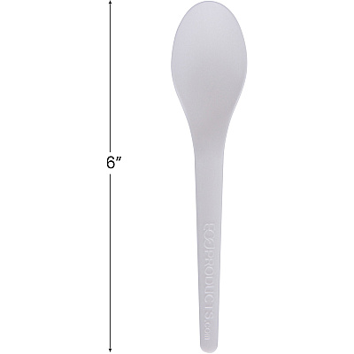 Eco-Products 6" Plantware High-heat Spoons (ECOEPS013)