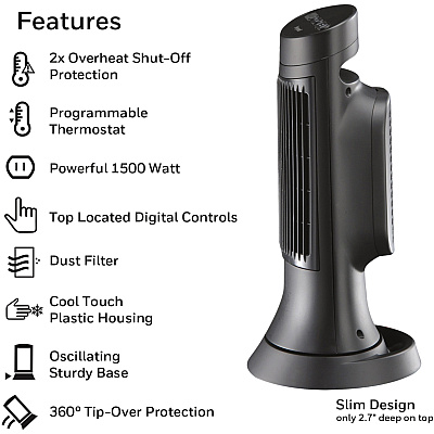 Honeywell Digital Ceramic Compact Heater (HWLHCE311V)