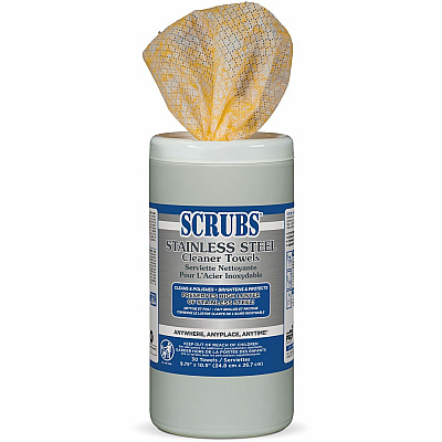 SCRUBS Stainless Steel Cleaner Wipes (ITW91930)