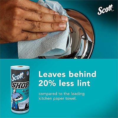 Scott Glass Cleaning Shop Towels (KCC32896)