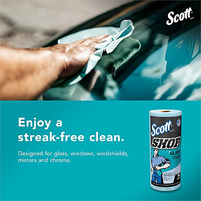 Scott Glass Cleaning Shop Towels (KCC32896)