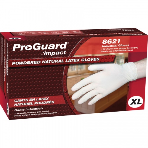 ProGuard Powdered General Purpose Latex Gloves (8621XL)
