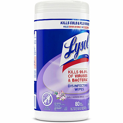 LYSOL Early Morning Breeze Disinfecting Wipes (RAC89347)