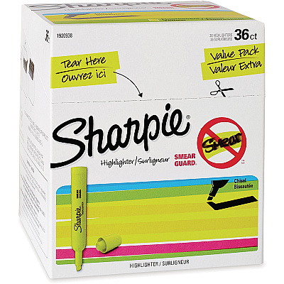 Sharpie SmearGuard Tank Style Highlighters (SAN1920938)